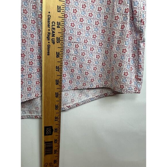 Wrangler 20X Men's Size XL Blue/Red Pearl Snap Front Geometric Print Shirt - Picture 5 of 8